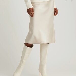 Quince Silk Midi Skirt